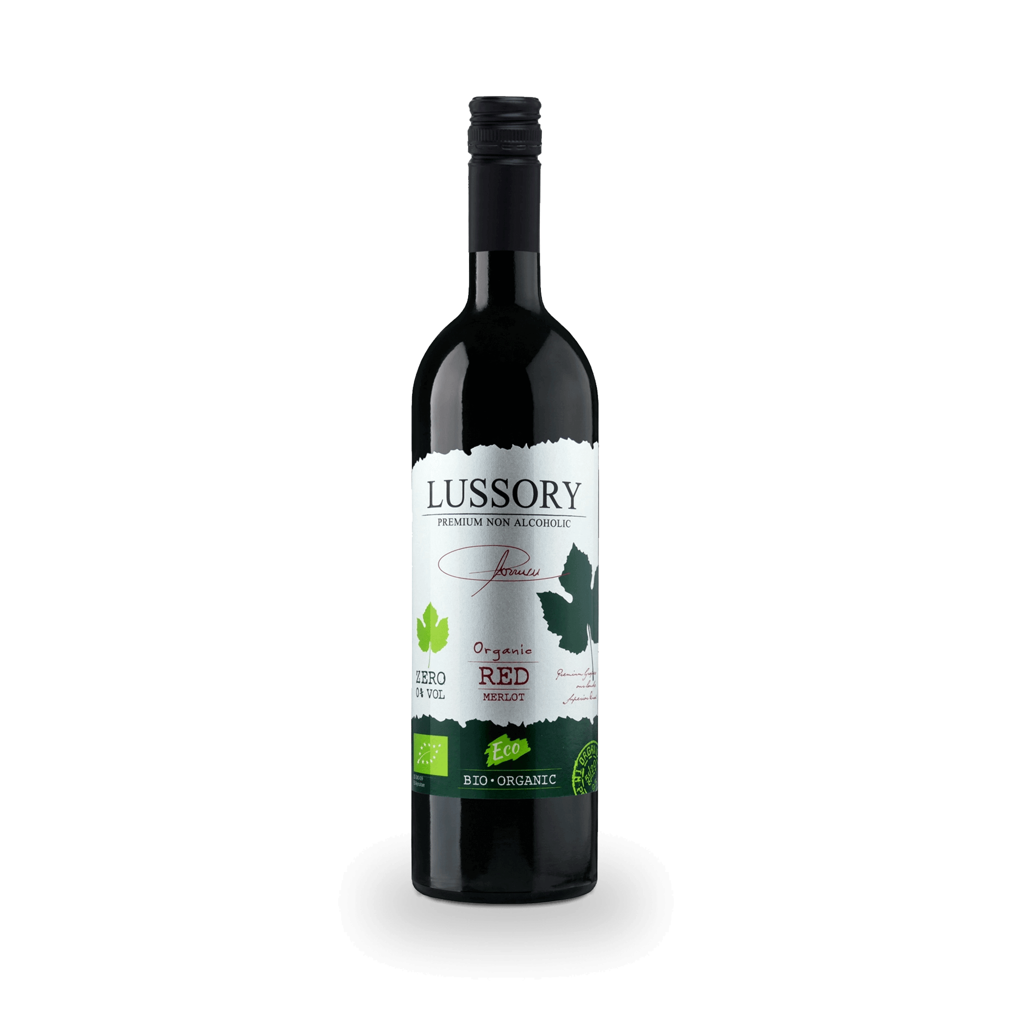 Lussory Organic Merlot bottle